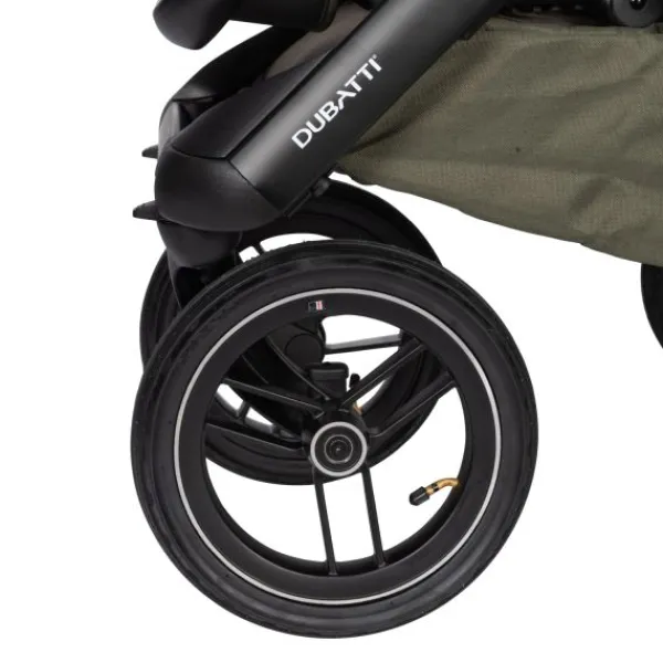 Dubatti One E5 Kinderwagen 2-in-1 Grey Frame Black/Cognac> Wandelwagens|Complete Kinderwagens