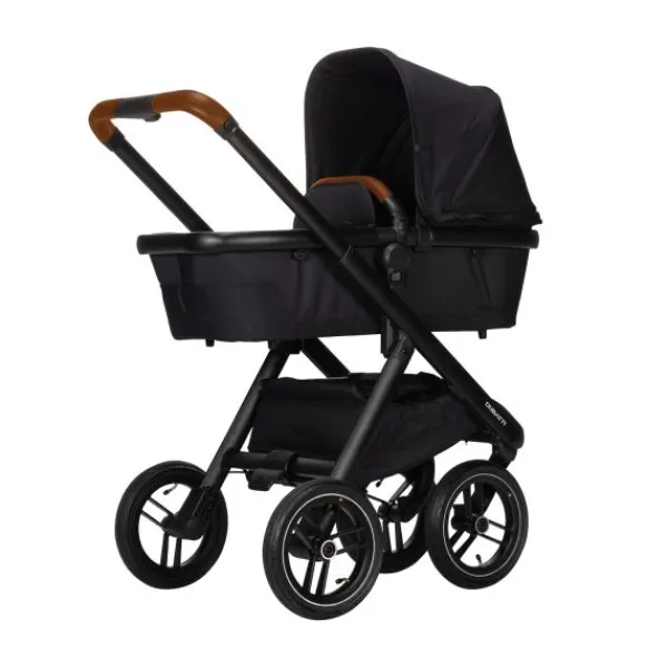 Dubatti One E5 Kinderwagen 2-in-1 Grey Frame Black/Cognac> Wandelwagens|Complete Kinderwagens