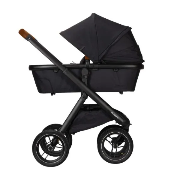 Dubatti One E5 Kinderwagen 2-in-1 Grey Frame Black/Cognac> Wandelwagens|Complete Kinderwagens