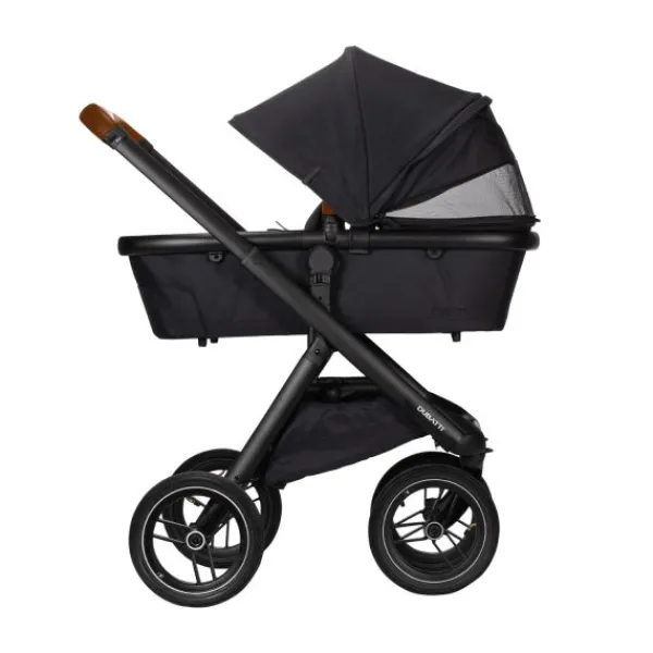 Dubatti One E5 Kinderwagen 2-in-1 Grey Frame Black/Cognac> Wandelwagens|Complete Kinderwagens