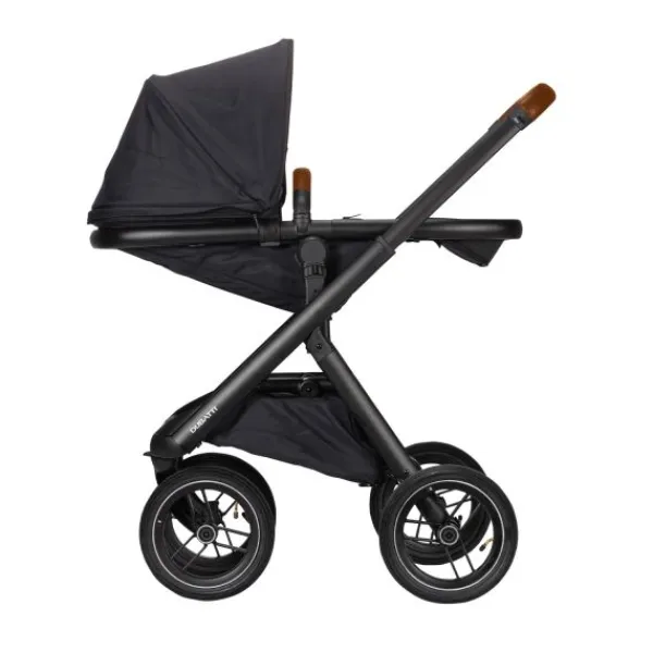 Dubatti One E5 Kinderwagen 2-in-1 Grey Frame Black/Cognac> Wandelwagens|Complete Kinderwagens