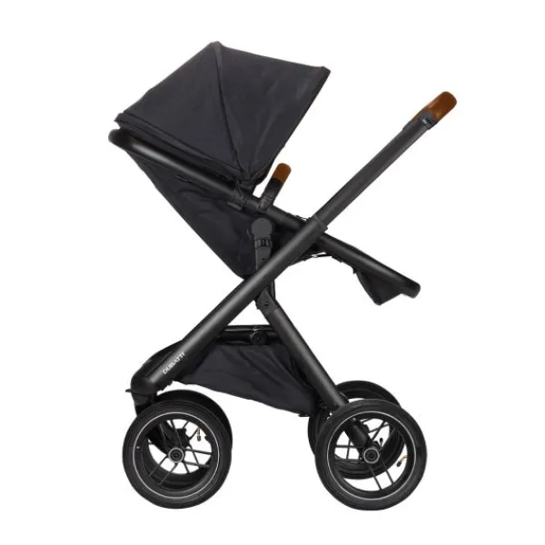 Dubatti One E5 Kinderwagen 2-in-1 Grey Frame Black/Cognac> Wandelwagens|Complete Kinderwagens