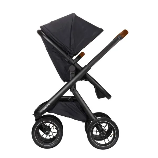 Dubatti One E5 Kinderwagen 2-in-1 Grey Frame Black/Cognac> Wandelwagens|Complete Kinderwagens