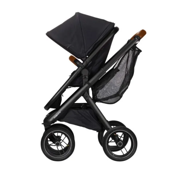 Dubatti One E5 Kinderwagen 2-in-1 Grey Frame Black/Cognac> Wandelwagens|Complete Kinderwagens