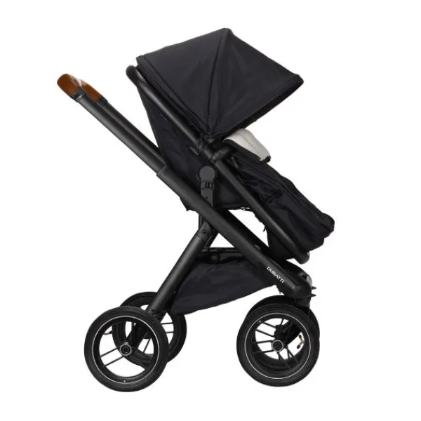 Dubatti One E5 Kinderwagen 2-in-1 Grey Frame Black/Cognac> Wandelwagens|Complete Kinderwagens