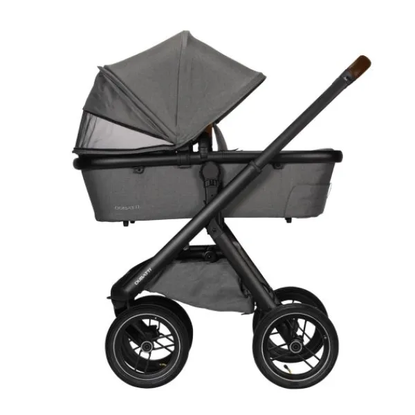 Dubatti One E5 Kinderwagen 2-in-1 Grey Frame Black/Dark Brown> Wandelwagens|Complete Kinderwagens