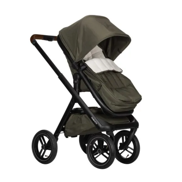 Dubatti One E5 Kinderwagen 2-in-1 Grey Frame Black/Dark Brown> Wandelwagens|Complete Kinderwagens