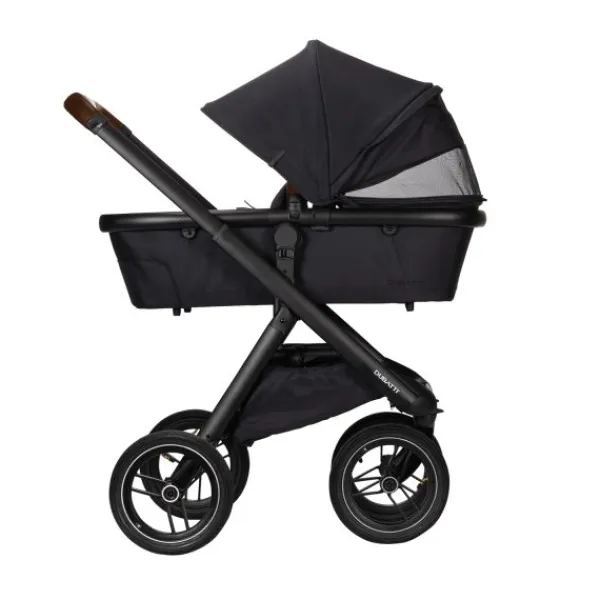 Dubatti One E5 Kinderwagen 2-in-1 Grey Frame Black/Dark Brown> Wandelwagens|Complete Kinderwagens