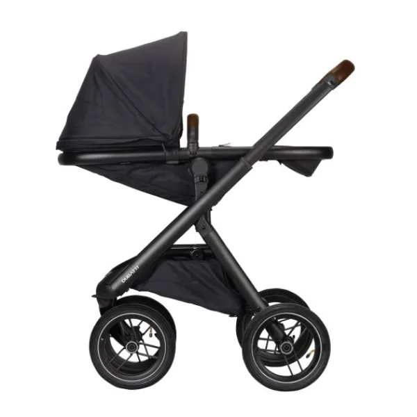 Dubatti One E5 Kinderwagen 2-in-1 Grey Frame Black/Dark Brown> Wandelwagens|Complete Kinderwagens