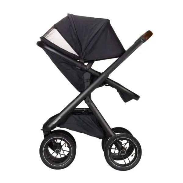 Dubatti One E5 Kinderwagen 2-in-1 Grey Frame Black/Dark Brown> Wandelwagens|Complete Kinderwagens