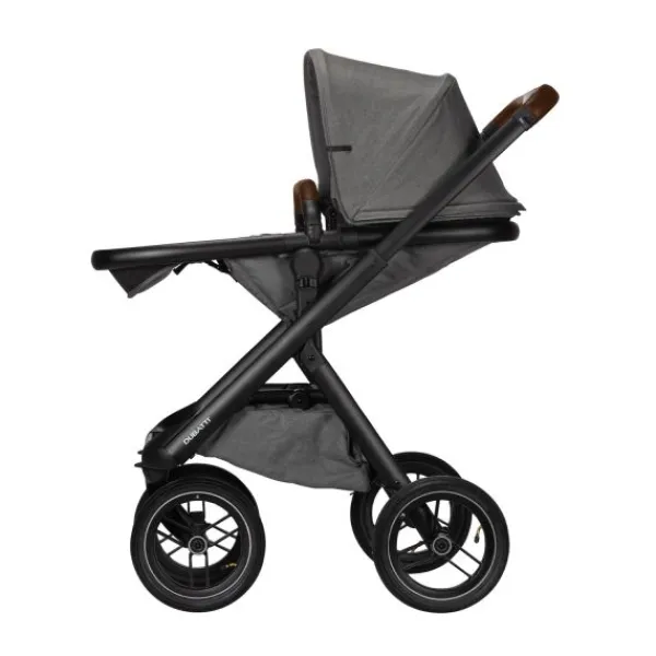 Dubatti One E5 Kinderwagen 2-in-1 Grey Frame Black/Dark Brown> Wandelwagens|Complete Kinderwagens