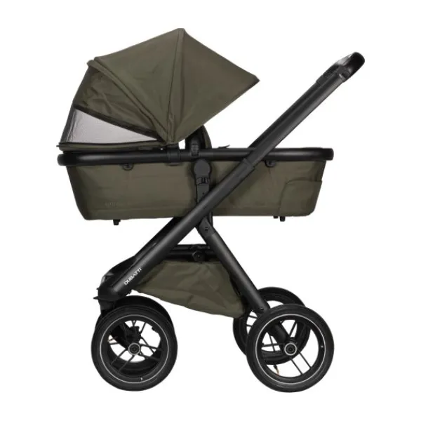 Dubatti One E5 Kinderwagen 2-in-1 Grey Frame Black/Black> Wandelwagens|Complete Kinderwagens