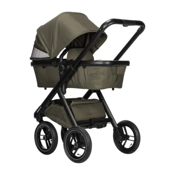 Dubatti One E5 Kinderwagen 2-in-1 Grey Frame Black/Black> Wandelwagens|Complete Kinderwagens