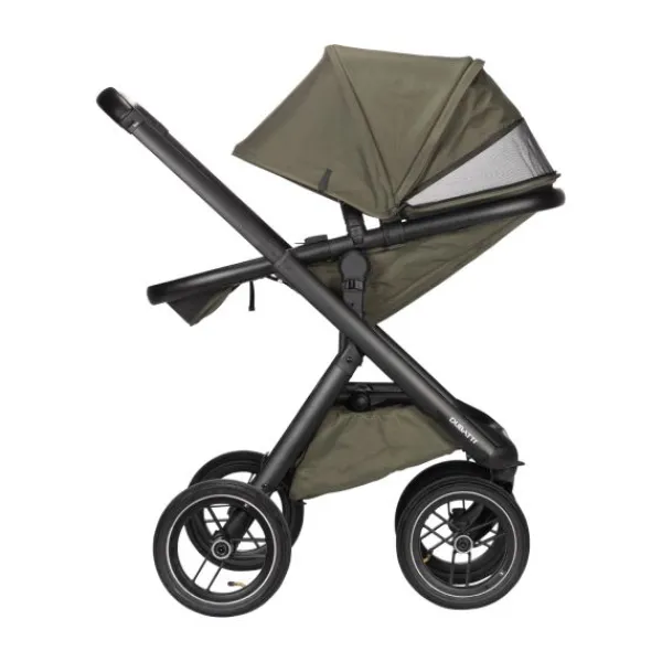 Dubatti One E5 Kinderwagen 2-in-1 Grey Frame Black/Black> Wandelwagens|Complete Kinderwagens