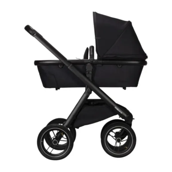 Dubatti One E5 Kinderwagen 2-in-1 Grey Frame Black/Black> Wandelwagens|Complete Kinderwagens