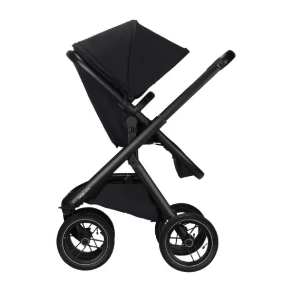Dubatti One E5 Kinderwagen 2-in-1 Grey Frame Black/Black> Wandelwagens|Complete Kinderwagens
