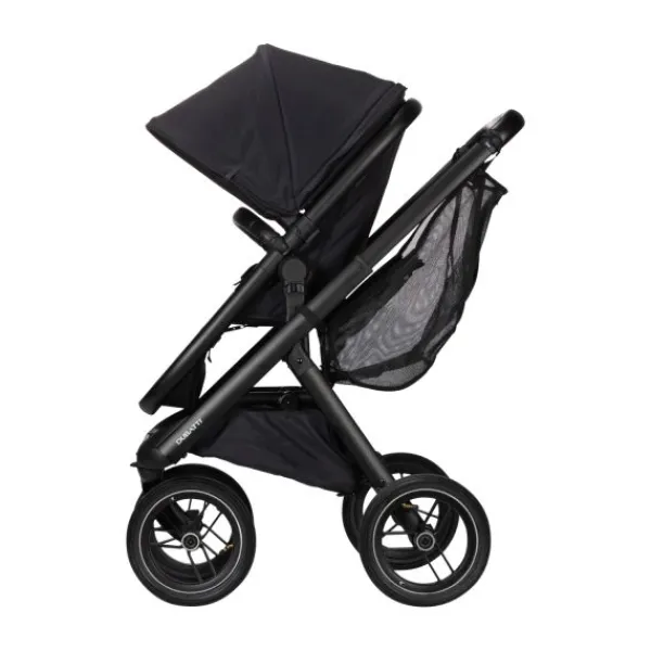 Dubatti One E5 Kinderwagen 2-in-1 Grey Frame Black/Black> Wandelwagens|Complete Kinderwagens