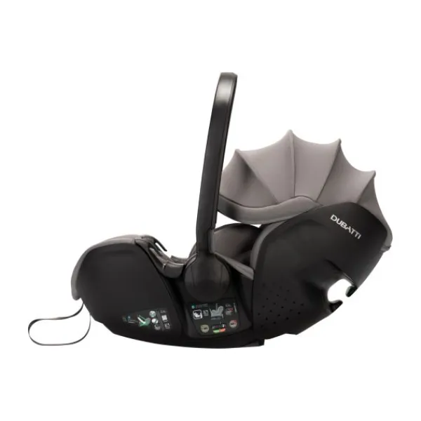 Dubatti One E5 Kinderwagen 2-in-1 Grey Frame Black/Black> Wandelwagens|Complete Kinderwagens