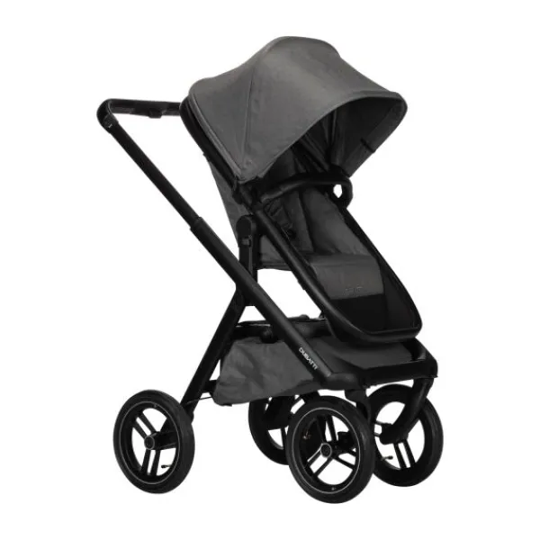 Dubatti One E5 Kinderwagen 2-in-1 Grey Frame Black/Black> Wandelwagens|Complete Kinderwagens