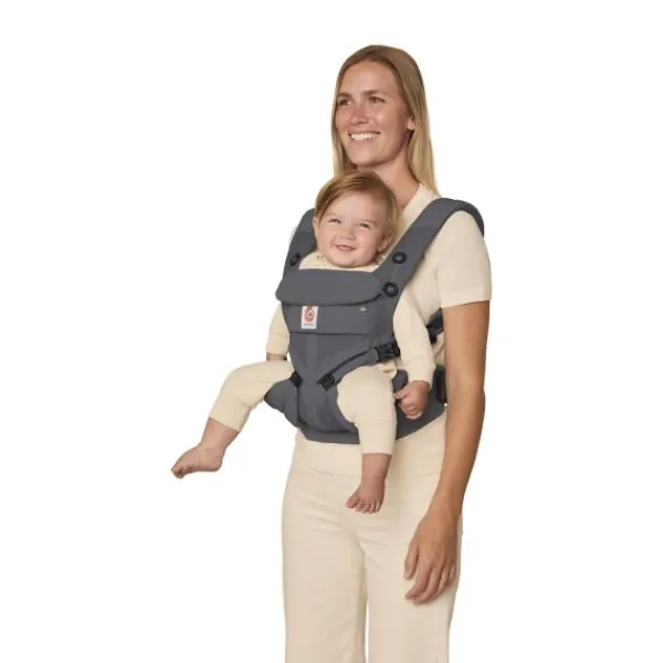 Ergobaby Omni Classic Mesh Draagzak - Charcoal Grey> Buikdragers