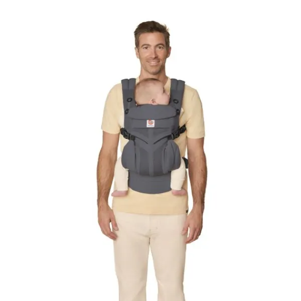 Ergobaby Omni Classic Mesh Draagzak - Charcoal Grey> Buikdragers