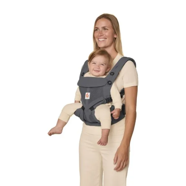 Ergobaby Omni Classic Mesh Draagzak - Charcoal Grey> Buikdragers