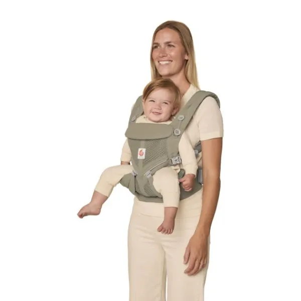 Ergobaby Omni Classic Mesh Draagzak - Charcoal Grey> Buikdragers