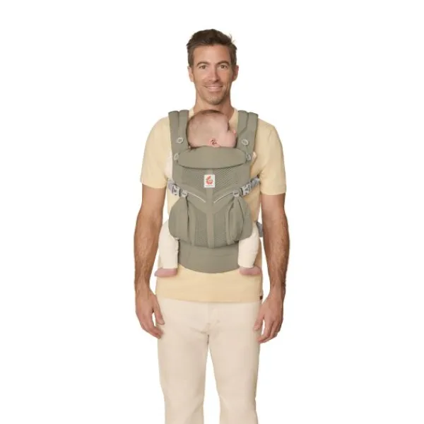 Ergobaby Omni Classic Mesh Draagzak - Charcoal Grey> Buikdragers