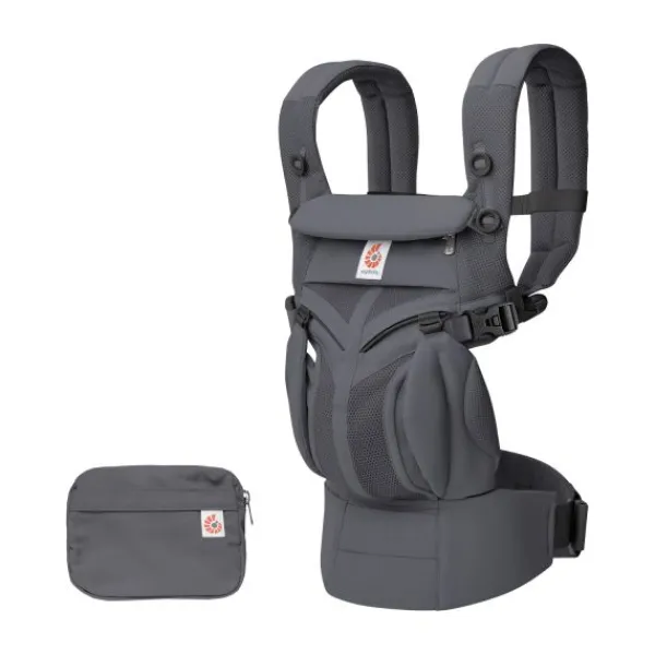 Ergobaby Omni Classic Mesh Draagzak - Charcoal Grey> Buikdragers