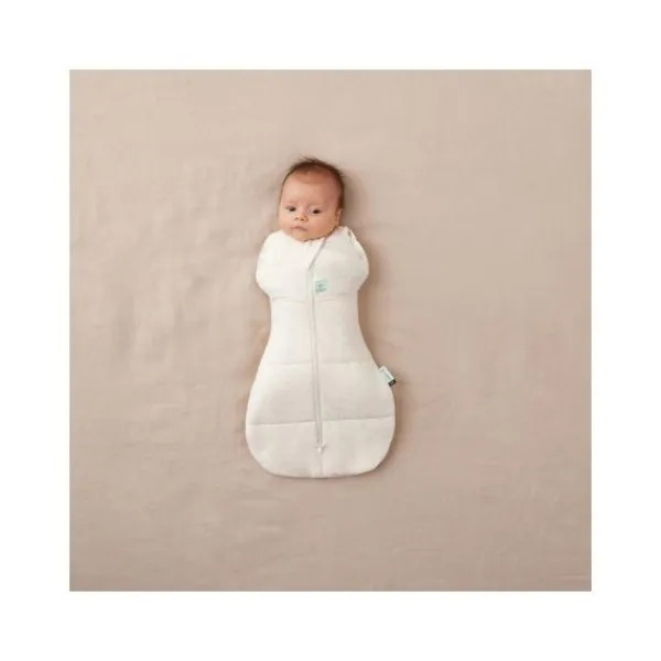 Ergopouch Cocoon Inbaker Slaapzak Oatmeal Marle 2,5 Tog 0-3mnd> 4-Seizoenen Slaapzakken