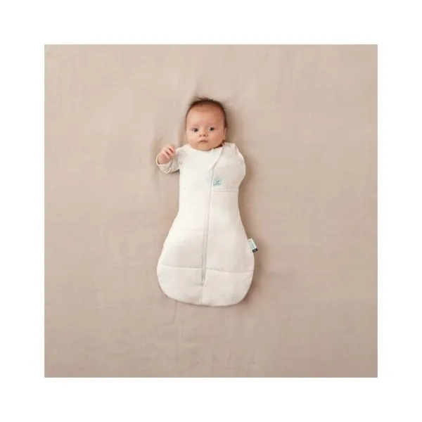 Ergopouch Cocoon Inbaker Slaapzak Oatmeal Marle 2,5 Tog 0-3mnd> 4-Seizoenen Slaapzakken