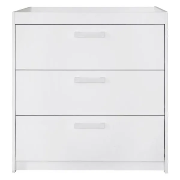 Europe Baby Ledikant 60-120 Wit / Commode 3 Laden / Hanglegkast 2 Deuren Ralph> Complete Babykamers|Ladekasten