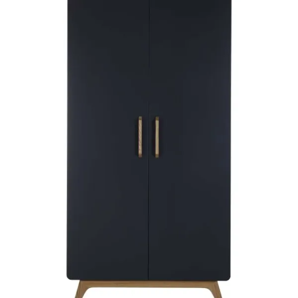 Europe Baby Ledikant 60 x 120 - Commode - Hanglegkast 2-deurs Iglo Grijs> Complete Babykamers|Ladekasten