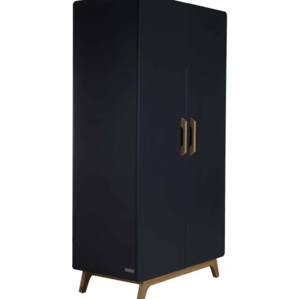Europe Baby Ledikant 60 x 120 - Commode - Hanglegkast 2-deurs Iglo Grijs> Complete Babykamers|Ladekasten