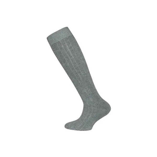Ewers Kniekous Rib Grey Melee 15-16> Sokjes