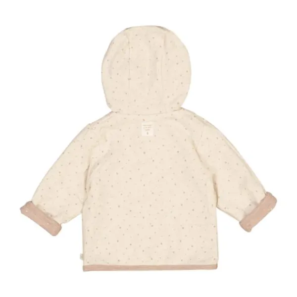 Feetje Jas Met Capuchon Omkeerbaar Print The Magic Is In You Taupe Melange 74> Jasjes