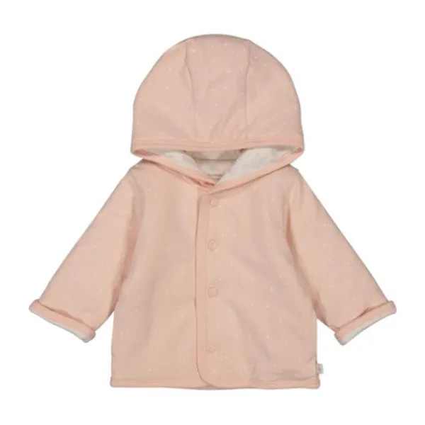 Feetje Jas Met Capuchon Omkeerbaar Print The Magic Is In You Roze 50> Jasjes