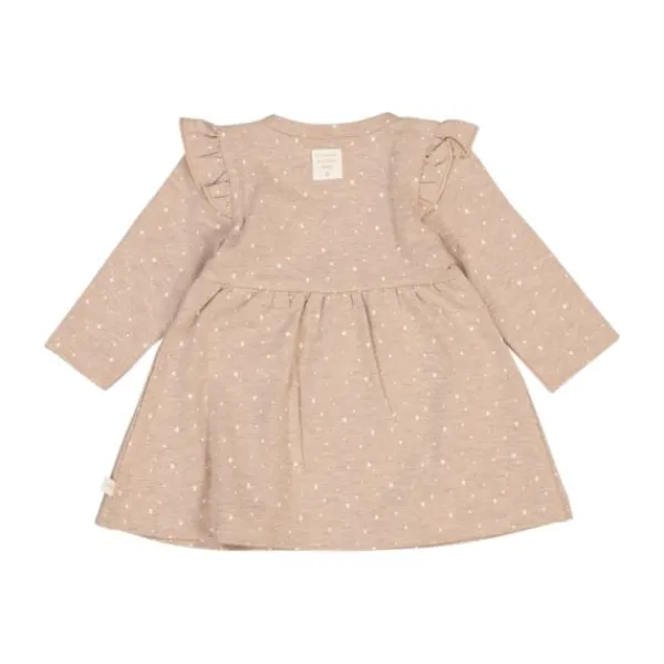 Feetje Jurk Print The Magic Is In You Taupe Melange 68> Jurkjes