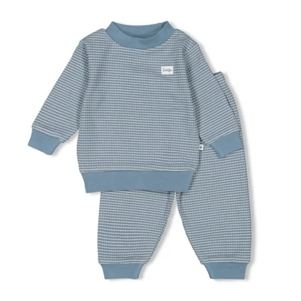 Feetje Pyjama Wafel Ijs Blauw 56> Pyjama's