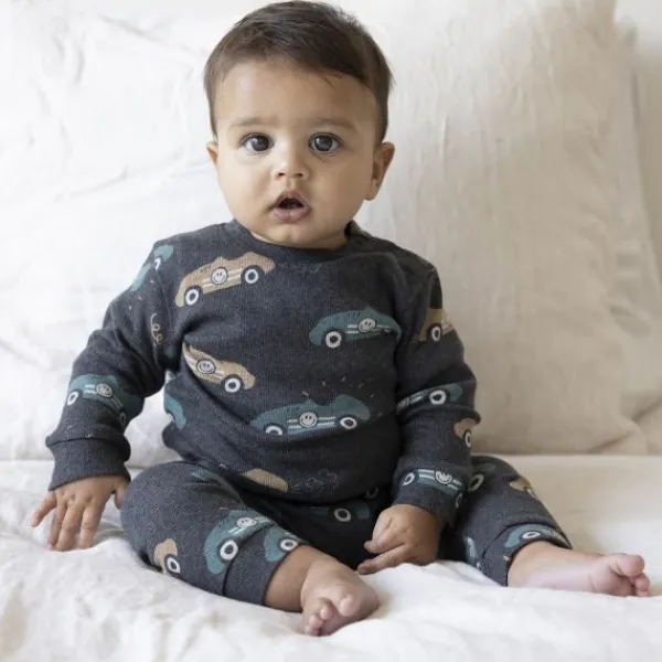 Feetje Ricky Racer Pyjama - Maat 68 - Antraciet Melange> Pyjama's