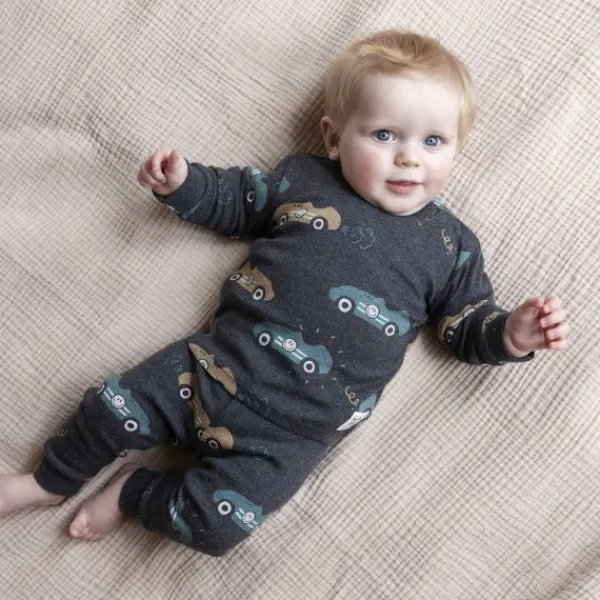 Feetje Ricky Racer Pyjama - Maat 68 - Antraciet Melange> Pyjama's