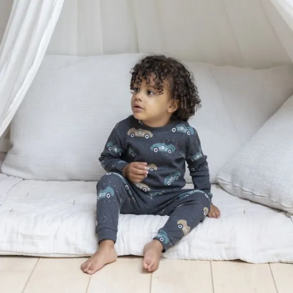 Feetje Ricky Racer Pyjama - Maat 68 - Antraciet Melange> Pyjama's