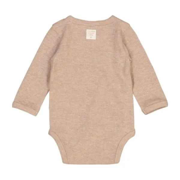 Feetje Romper Wikkel Rib The Magic Is In You Taupe Melange 44> Rompertjes