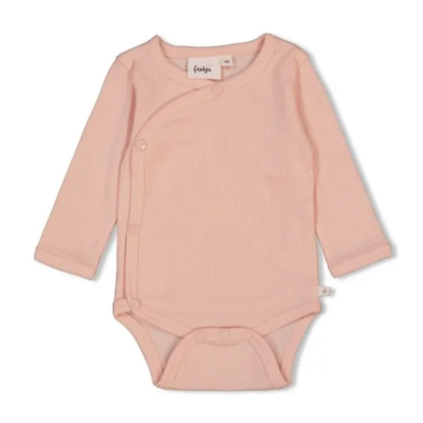Feetje Romper Wikkel Rib The Magic Is In You Roze 44> Rompertjes