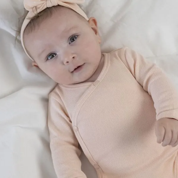 Feetje Romper Wikkel Rib The Magic Is In You Roze 44> Rompertjes