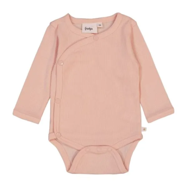 Feetje Romper Wikkel Rib The Magic Is In You Roze 44> Rompertjes