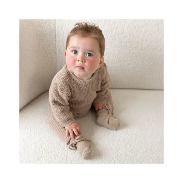 Feetje Sweater Gebreid The Magic is in You Taupe 56> Truitjes