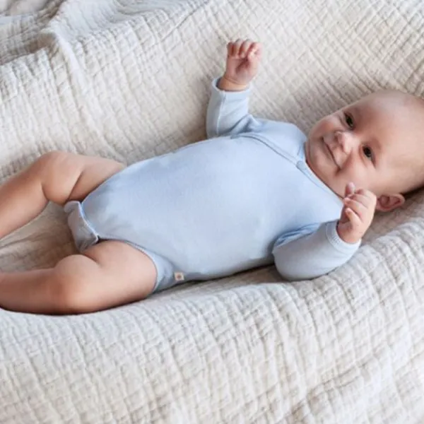 Feetje The Magic Is In You Wikkelromper Rib - Maat 44 - Blauw> Rompertjes