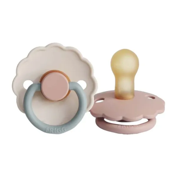 Frigg Fopspeen Daisy Blooming Blush/Cotton T2 6-18 mnd (2 stuks)> Fopspenen 12+ Maanden|Fopspenen 6+ Maanden