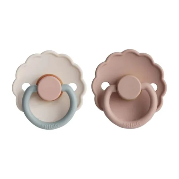 Frigg Fopspeen Daisy Blooming Blush/Cotton T2 6-18 mnd (2 stuks)> Fopspenen 12+ Maanden|Fopspenen 6+ Maanden